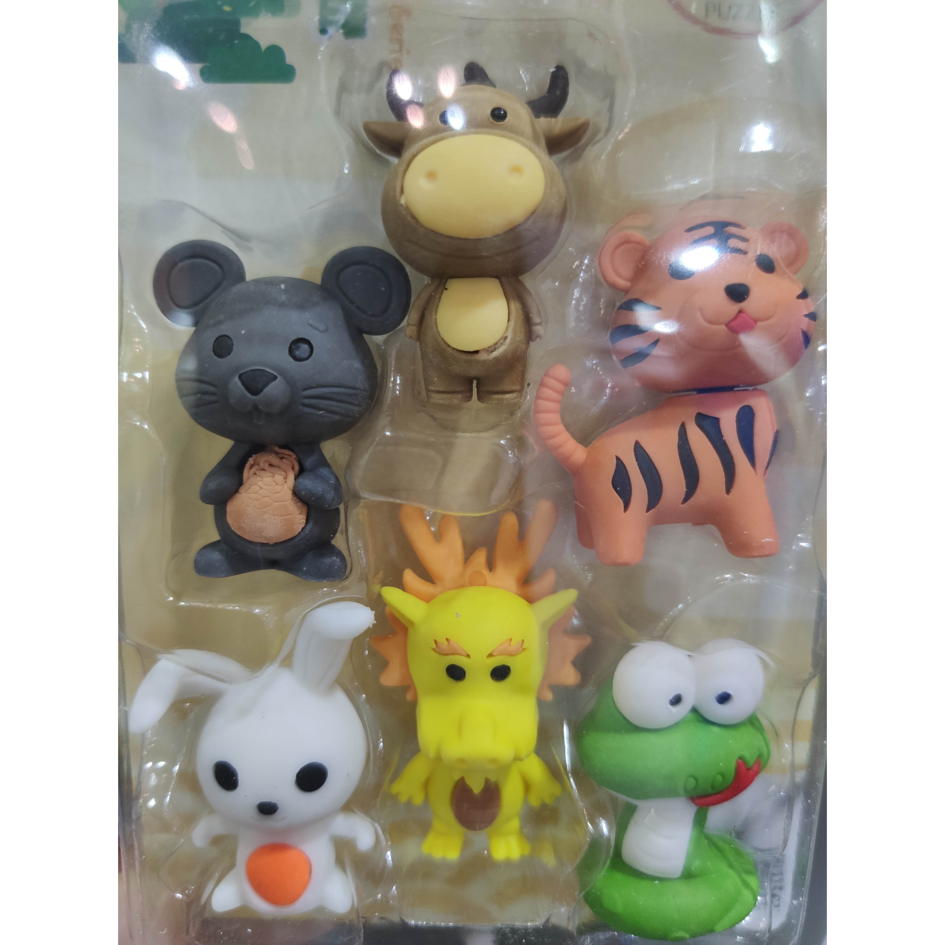 36 Gomme Da Cancellare Per Bambini A Forma Di Animali – Gomme Puzzle 3D Colorate – Giocattoli Creativi E Materiale Scolastico - 3