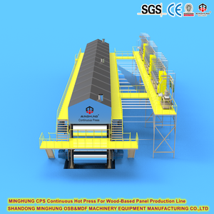 Prensa Continua de Alta Tecnología para Láminas de MDF y Tablero de Partículas <span class=keywords><strong>OSB</strong></span> de 30.3m con Doble Tira de Acero sin Costuras, Hecho en China - Product Image 1
