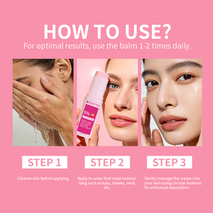 Baume multi-usages hydratant pour la peau, le corps, les mains et les cheveux, réparateur, anti-rides, réducteur de ridules, au PDRN et au collagène rose, pour un effet volume, avec logo personnalisé - Product Image 5