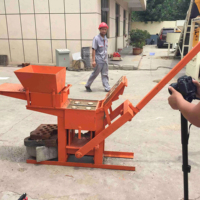 QMR 2-40 Chaîne de vente à bas prix petite machine de fabrication de briques manuelle en argile à vendre