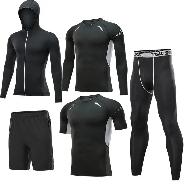 Custom Men Training Sportswear Sets Gym Fitness Sport Suit Jogging Tight Sports Wear Clothes