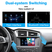 Módulo Joyeauto para Citroën 2014-2016 C3 C4L C4 C-Quatre C5, Carplay Inalámbrico, Android Auto y Mirror Link, Compatible con AHD WZPG-1