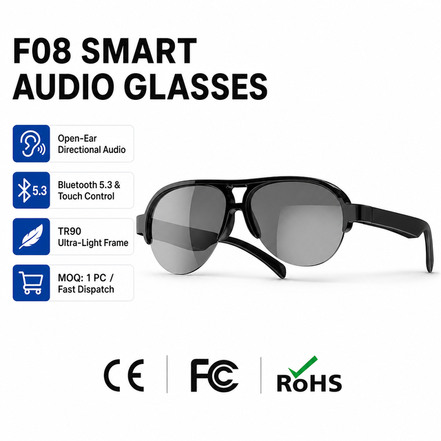 AI Smart Audio Glasses for Android Touch Screen with Camera for Bluetooth Translation Competitive Price OEM and ODM Factory