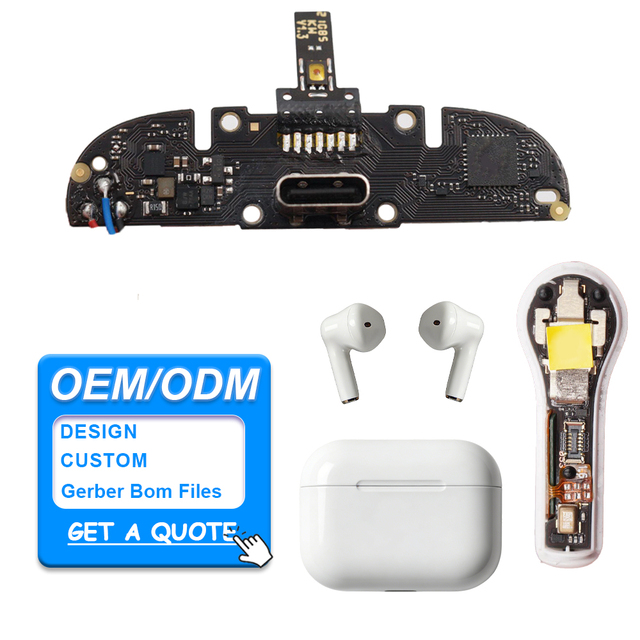 KLS Custom TWS BT Earphone PCBA Charging Case PCB Manufacturing Cloning Assembly Design OEM Services One-stop Turnkey 1 PCS MOQ