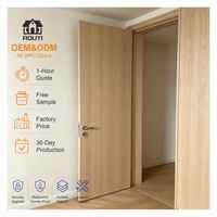 Porte intérieure en composite bois-plastique imperméable pour villa, appartement, cuisine, salle de bain, porte WPC personnalisée