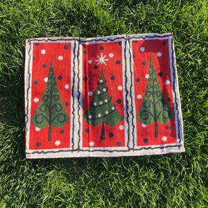 Set de table carré en coton tissé imprimé personnalisé pour Noël, 33x47cm, marque <span class=keywords><strong>ROYA</strong></span>, pour la maison, les restaurants, les bars, les hôtels - Product Image 4