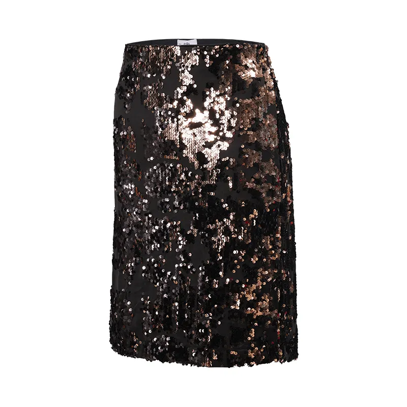 Summer New Hot Sale Slim Elegant Women Fashion Sequins Casual Hot Sparkling Ladies Skirt