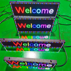 ป้ายสัญลักษณ์ยาวแบบยาวแถบสี RGB <span class=keywords><strong>LED</strong></span> พิกเซลสำหรับรถบรรทุกติดผนังร้านค้าขายปลีกแบบกำหนดเองได้ - Product Image 6