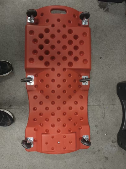 36/40 Inch Heavy Duty Plastic Car Creeper, 6 Wheels Rolling Mechanic Creeper with Padded Headrest for Auto Repair & Maintenance