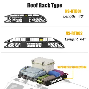 ユニバーサルトランスポート150lbs耐久性のあるスチール製拡張可能トラックSUVカールーフルーフルーフトップラゲッジカーゴキャリアバスケットカートラック
