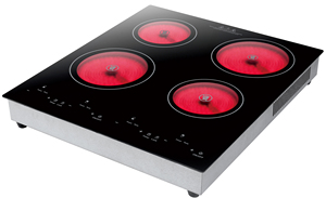 Table de cuisson infrarouge en céramique encastrable 4 feux 1600W+1800W+1800W+1600W, Appareil de cuisson à induction domestique - Product Image 3
