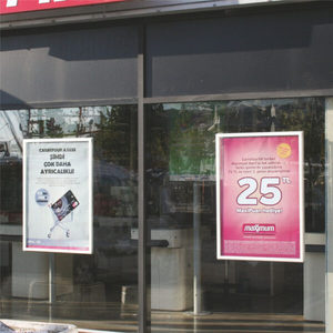Telaio pieghevole per finestra in alluminio 500 x 700 mm, profilo da 32 mm, anodizzato argento, a miter - Product Image 1