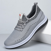 Zapatillas deportivas transpirables de verano para hombre, suela blanda, nuevas, de comercio exterior, para correr, informales, de color liso, venta directa de fábrica.
