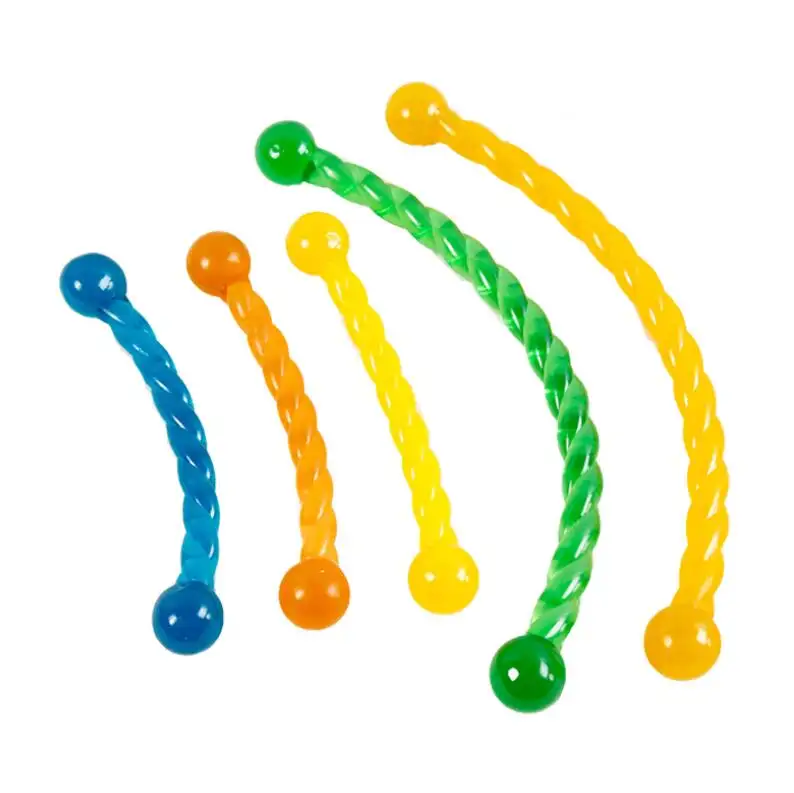 eco rubber pet teething bite toys plastic strong dog toy twist stick