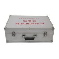 Boîte de transport d'outils en aluminium argenté personnalisée par le fabricant chinois, étui de rangement en aluminium rigide avec mousse personnalisée