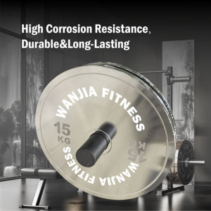 Set di piastre di peso cromate professionali palestra uso domestico acciaio di alta qualità di precisione di calibrazione dimensioni Standard - Product Image 3