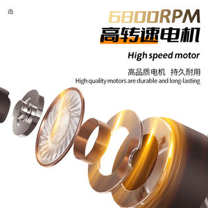 เครื่องโกนหนวดไฟฟ้าขนาดพกพา Kemei สำหรับผู้ชาย ตัวเครื่องโลหะ 6.5 ซม. x 8 ซม. ใช้พลังงานจากแบตเตอรี่แบบชาร์จได้ - Product Image 4