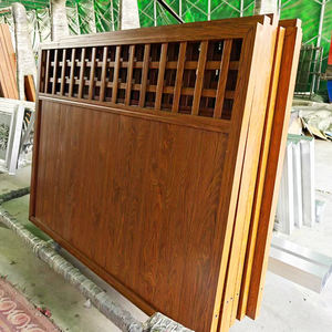 Clôture de jardin extérieure durable en alliage d'aluminium, panneau à lames noir, écologique, imperméable, taille personnalisable, modélisation 3D - Product Image 6