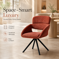 Sillón Moderno de Corduroy para Hostelería, Diseño Ergonómico con Respaldo Abierto, Silla de Comedor para Restaurante y Hotel