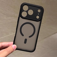 Coque de téléphone magnétique pour iPhone 12 13 14 15 16 17, effet peau mate, hybride, antichoc, protection anti-chute