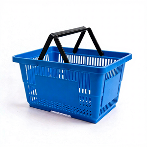 سلة تسوق بلاستيكية مدمجة - حاوية صغيرة خفيفة الوزن من البولي بروبيلين، مثالية لمتاجر البقالة/المحلات التجارية في الحي - Product Image 5