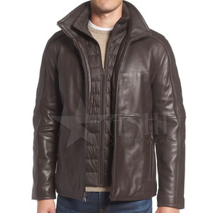 Veste en cuir d'agneau de qualité supérieure pour hommes Veste en cuir véritable en peau de vache d'hiver pour hommes Veste en cuir pakistanaise de haute qualité - Product Image 2