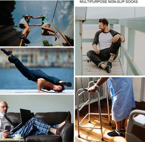 Calcetines Deportivos Personalizados con Puntos de Silicona, Calcetines de Yoga Antideslizantes para Hombre, Calcetines de Pilates, Barre, Bikram y Fitness - Product Image 2