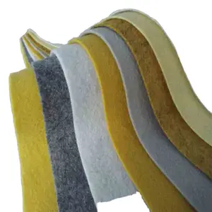 Tissu de feutre perforé par aiguilles de PPS utilisé pour le tissu à hautes températures non-tissé de sacs filtrants dans le produit chimique en acier de ciment de centrale