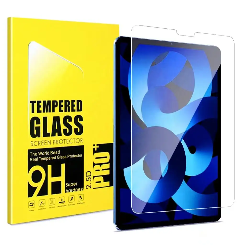 Vente en gros de verre de couverture de tablette pour Ipad Pro 10.2 11 12.9 2021 2022 Protecteur d'écran pour Ipad Mini 6 5 Air Film en verre trempé