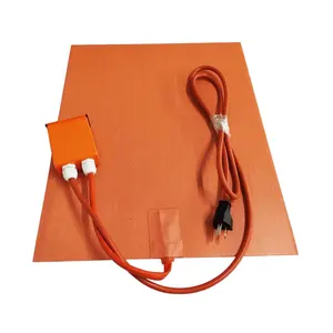 Custom flexible Heat Silicone Rubber Heater For machinery Heating