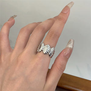 Draweye Hyperbole Anneaux Géométriques pour Femmes Couleur Argent Mode Coréenne Index Anillos Mujer Hiphop Punk Style Bijoux - Product Image 5