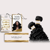 Étiquettes personnalisées avec logo pour paquets de cheveux, étiquettes pour perruques, étiquettes pour extensions de cheveux, étiquettes nominatives