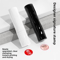 Prix usine – Nouveau tampon en plastique style rouge à lèvres pour signature, DIY, petit tampon personnalisé en plastique