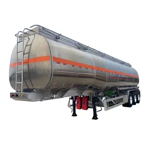 China Supplier Whosale Price 45000 Liters Aluminum 3axles Alloy Steel Oil Fuel Tank Trailer For Sale