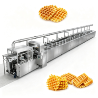 Ligne de fabrication de gaufres de haute qualité pour des gaufres parfaitement croustillantes, machine à gaufres pour usine