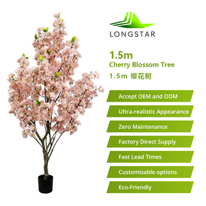 New Design <b>Artificial</b> Cherry <b>Tree</b>-Large Realistic Wedding Indoor/<b>Outdoor</b> Party Centerpiece Decor Natural Looking Eco-Friendly - Product Image 4