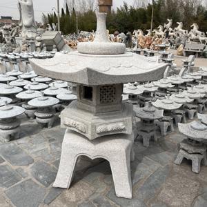 โคมไฟเจดีย์หินธรรมชาติตกแต่งสวนกลางแจ้งสไตล์ญี่ปุ่นโคมไฟทรงสูง - Product Image 5