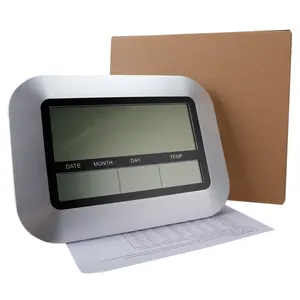 Многофункциональные электронные часы-термометр, календарь, будильник с большим экраном, модные многофункциональные настенные часы с цифровым дисплеем