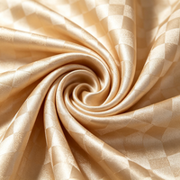 Tissu Jacquard Métallique 100% Polyester Vente en Gros Usine Texture Élégante Écologique Largeur 58/60" Doublure de Luxe pour Boîtes Cosmétiques
