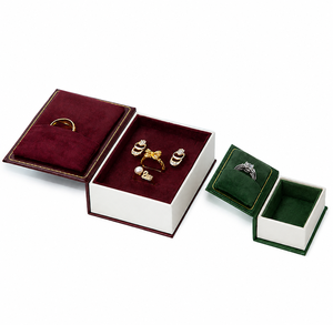 Hot Sale European Book Shape Magnetic Jewelry Packaging Box Custom Logo Cardboard Velvet <b>Ring</b> Earring Pendant <b>Storage</b> Gift Boxes - Product Image 6