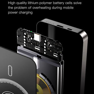 พาวเวอร์แบงค์ไร้สาย 5000 10000 มิลลิแอมป์ชั่วโมง 20 วัตต์ ชาร์จเร็วแบบ Type-C แบตเตอรี่แม่เหล็ก 10000 มิลลิแอมป์ชั่วโมง สำหรับ iPhone พาวเวอร์แบงค์แบบมีโลโก้สั่งทำ 5000 มิลลิแอมป์ชั่วโมง - Product Image 6