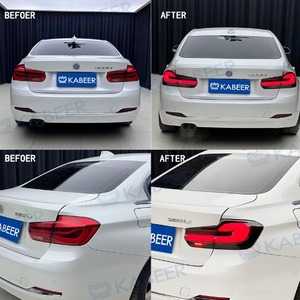 Feux arrière G38 noircis avec lentille rouge 12V, installation non destructive, pour F30/F35 2013-2019, état neuf, pour M3 F80 - Product Image 3