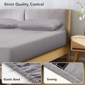 Sábana de puesta a tierra 400TC 5% fibra de plata 95% Sábanas de algodón Sábanas de puesta a tierra ajustables - Product Image 3