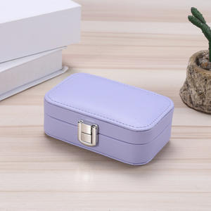 Estuche de Joyería Portátil de Cuero PU con Botón a Presión y Logotipo Personalizado, Mini Caja de Almacenamiento para Anillos, Collares y Pendientes - Product Image 5