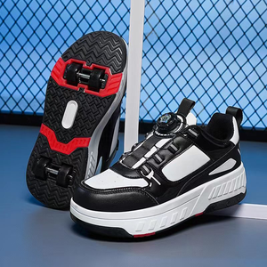 Patins à roulettes à LED fluorescents personnalisés en usine, à quatre roues, avec roues en caoutchouc/EVA pour enfants garçons, marche automatique stylée - Product Image 6