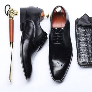 Zapatos Oxford de Cuero Genuino para Hombre, de Alta Calidad, al por Mayor, para Negocios, Casuales y de Vestir - Product Image 5