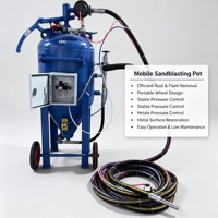 Machine de sablage humide avec technologie de suppression de la poussière pour un traitement de surface respectueux de l'environnement