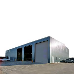 Bâtiment en structure d'acier préfabriquée conforme à la norme ASTM, usine industrielle modulaire durable en acier fabriqué, entrepôt moderne - Product Image 1