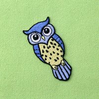 Nouvel arrivage 3D de patchs brodés de hibou de petit animal Applique en tissu mignon personnalisé pour sac à dos chapeau vente en gros de dessin animé nouveauté