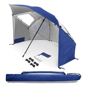 <span class=keywords><strong>Parasol</strong></span> <span class=keywords><strong>pliable</strong></span> de plage en polyester avec sac de transport - Product Image 2